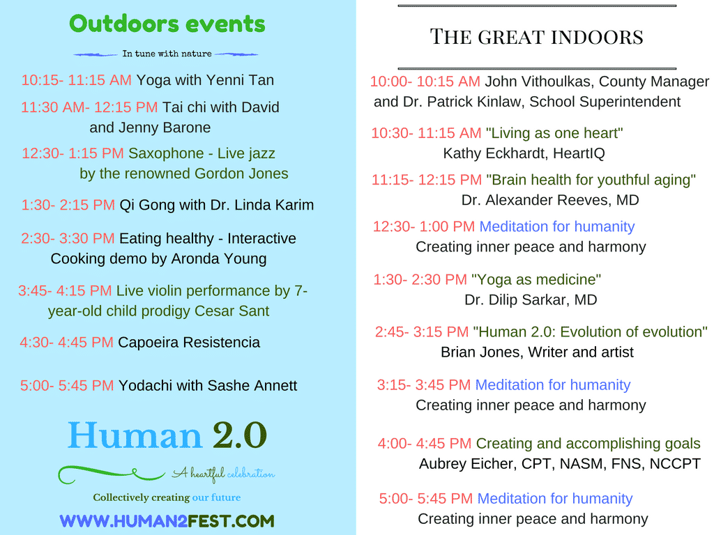 Human2.0 Festival schedule